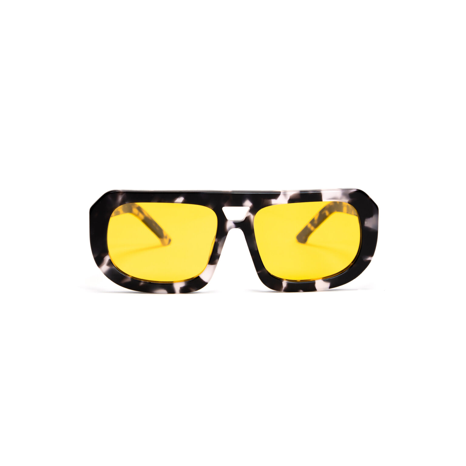 Acetate Aviator Sunglasses Yellow